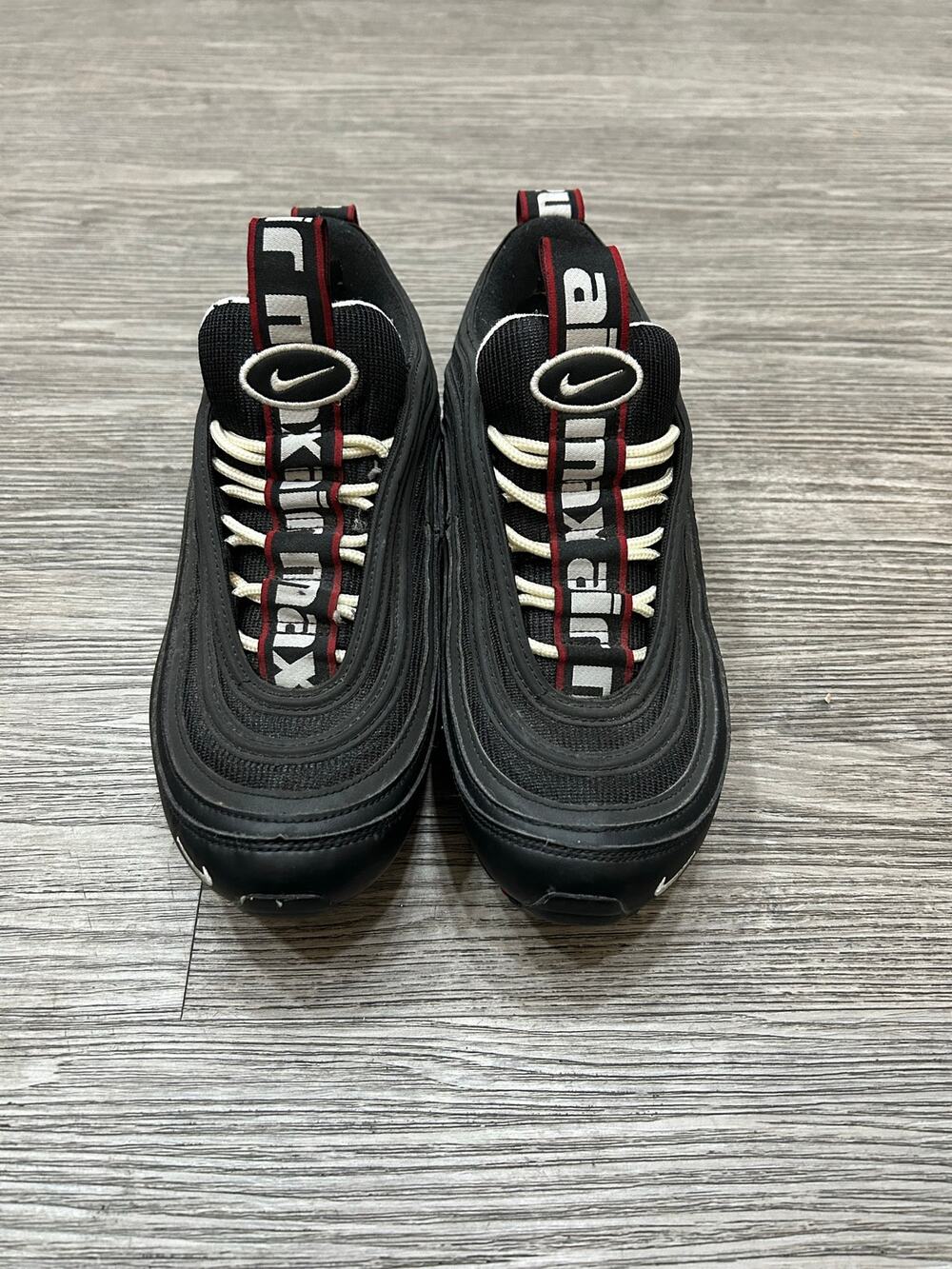 Nike Air Max 97 SE Black Gym Red White Sneakers Men's US 8 312834-008